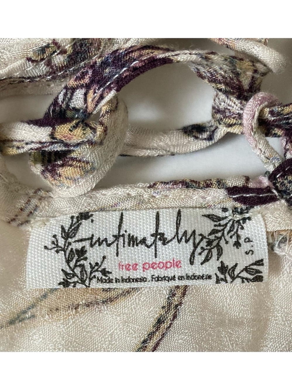 Free People Never Too Late Floral Lace-Up Back Maxi Dress - Picture 4 of 4